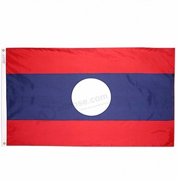 volledige afdrukken decoratie 3x5ft laos vlag voor viering