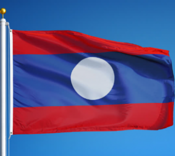 fabricante de banderas nacionales de país de laos de poliéster