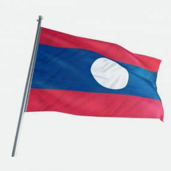 Tamaño estándar de alta calidad bandera nacional del país de Laos
