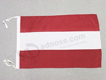 Bandeira da Letónia cabos de 18 '' x 12 '' - pequenas bandeiras letãs 30 x 45cm - banner 18x12 pol