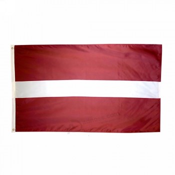 bandiera 90x150cm del paese della Lettonia di stampa a sublimazione del poliestere all'ingrosso