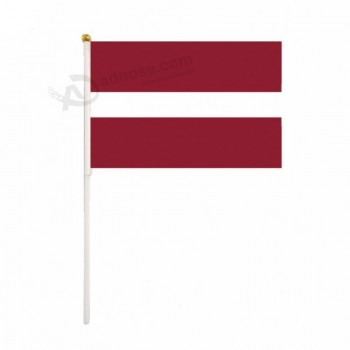 game 2019 newest latvia national logo hand flag