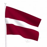 hoge kwaliteit 3x5ft Grote nationale Letland vlaggen aangepaste zeefdruk