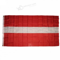 Stoter bandera de Letonia 3x5 FT de alta calidad con arandelas de latón, bandera de país de poliéster