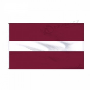 bandiera Lettonia stampata su misura, bandiere Lettonia su misura 3x5