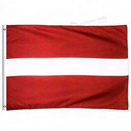 2019 latvia national flag 3x5 FT 90x150cm banner 100d polyester custom flag metal grommet