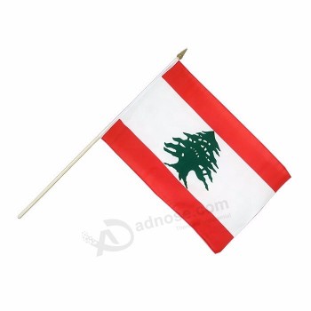 축제 이벤트 축하 레바논 스틱 플래그 배너