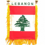 vlag van polyester libanon nationale auto opknoping spiegel
