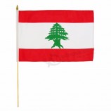 Libanon nationale hand vlag Libanon land stok vlag