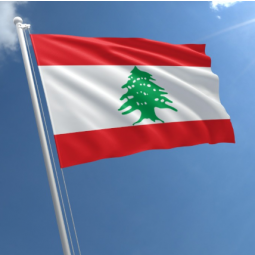 Großhandel libanesische Nationalflagge Banner benutzerdefinierte Libanon Flagge