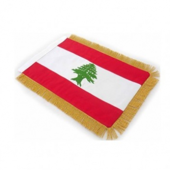 Bandera decorativa de borla de líbano de poliéster colgante