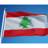 digital printed national country lebanese flags