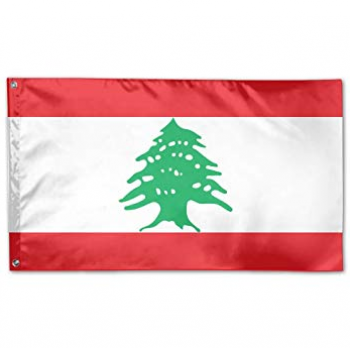 полиэстер печать 3 * 5 футов ливанский флаг страны производитель