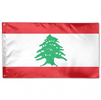 polyester print 3*5ft Lebanese country flag manufacturer