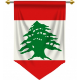 decotieve Libanese nationale wimpelvlag om op te hangen