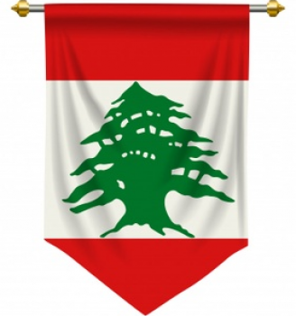 Home decotive polyester Lebanon Pennant banner
