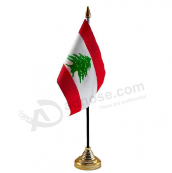 Libanese tafel nationale vlag Libanon desktop vlag