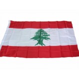 polyester 3x5ft bedrukte nationale vlag van Libanon