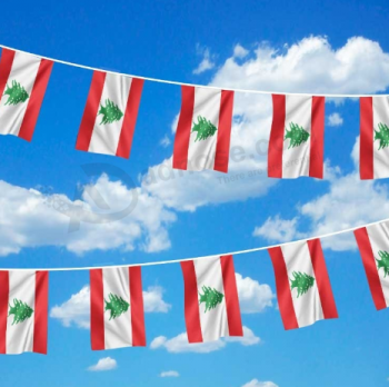 bandiera banner decorativo mini poliestere libano stamina