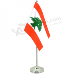Office polyester lebanon National desk table Flag
