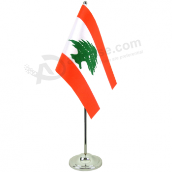 Oficina poliéster líbano escritorio nacional mesa bandera