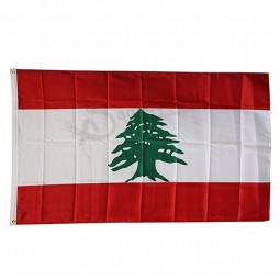 Bandierine libanese libanese 3x5ft con occhiello in ottone