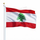 Libanon nationale land polyester weefsel banner Libanon vlag