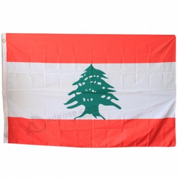 고품질 레바논 국기 국기 3x5ft
