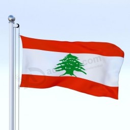 Lebanon national flag polyester fabric country flag