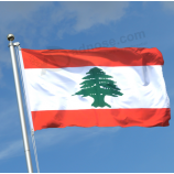 digitaal drukken libanon nationale vlag voor sportevenementen