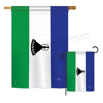 Brise Dekor s108288-P3 Lesotho Flaggen der Welt Nationalität Impressionen dekorative vertikale Haus 28 