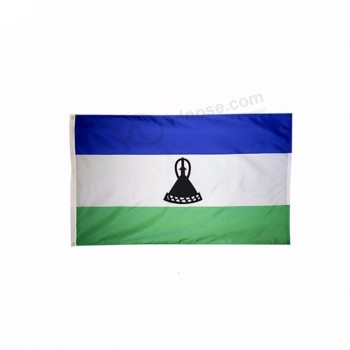 Лесото 100% полиэстер 3x5ft флаг для фестиваля
