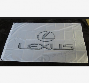 polyester digital printing 3x5ft custom logo lexus advertising flag