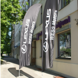 Gestrickte Swooper-Federfahne aus Polyester mit Lexus-Logo