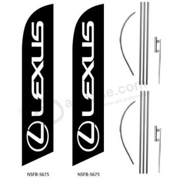 benutzerdefinierte Lexus Feder Banner Lexus Logo Swooper Flagge Kit