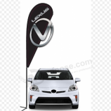 fliegende Lexus-Strandflagge Polyester Lexus-Logofeder-Strandflagge