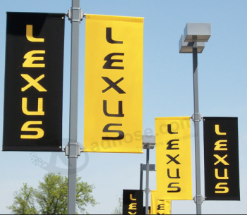 Heißer verkauf lexus street pole banner lexus pole flag banner