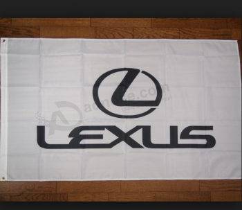 aangepaste afdrukken 3x5ft polyester lexus vlag banner