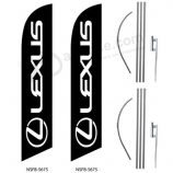 gedruckte Business-Werbung Lexus Polyester Swooper Flagge