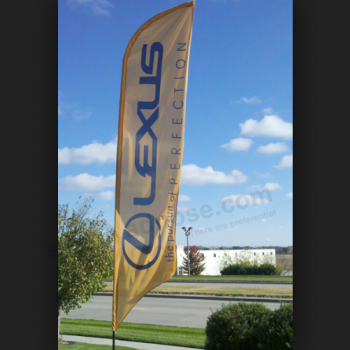 Digital printed advertising Lexus swooper banner flags