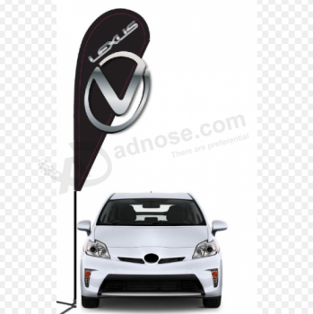 publicidad lexus tear drop flag lexus beach flags