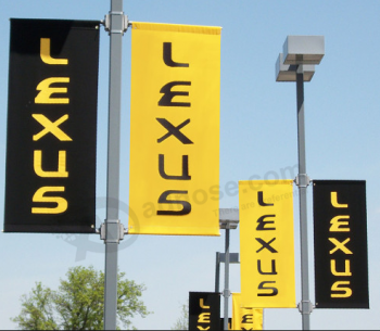 diseño personalizado mazda rectángulo signo lexus street pole banner