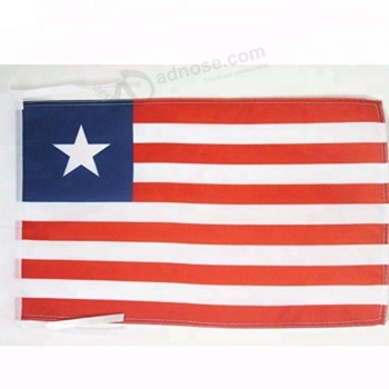 delgada franja roja bandera de país de liberia africana