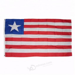 wholesales custom liberia national flag printing