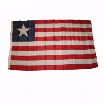 100 % 폴리 에스터 인쇄 3 * 5 ft liberia country flags