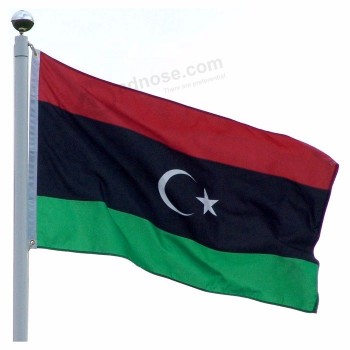 Libyen-Landstaatsflaggen kundenspezifische Libyen-Flagge im Freien