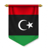 wall hanging decorative polyester libya pennant flag
