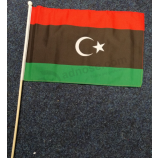 Libië nationale hand vlag Libië land stok vlag
