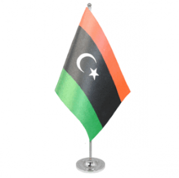 bandera de escritorio de reunión de mesa de libia de poliéster personalizado
