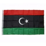 fabriek op maat printen 3 * 5ft polyester libië landenvlaggen
